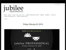 Tablet Screenshot of professional.jubileeconference.com